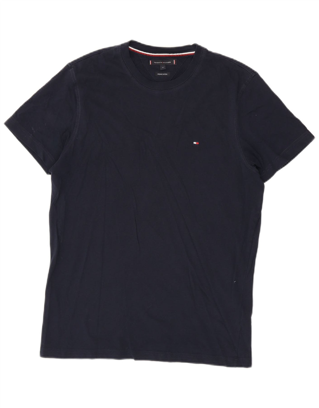 T-shirt męski Tommy Hilfiger Top, średni, granatowy, bawełniany