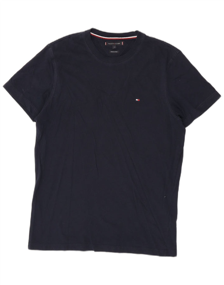 T-shirt męski Tommy Hilfiger Top, średni, granatowy, bawełniany