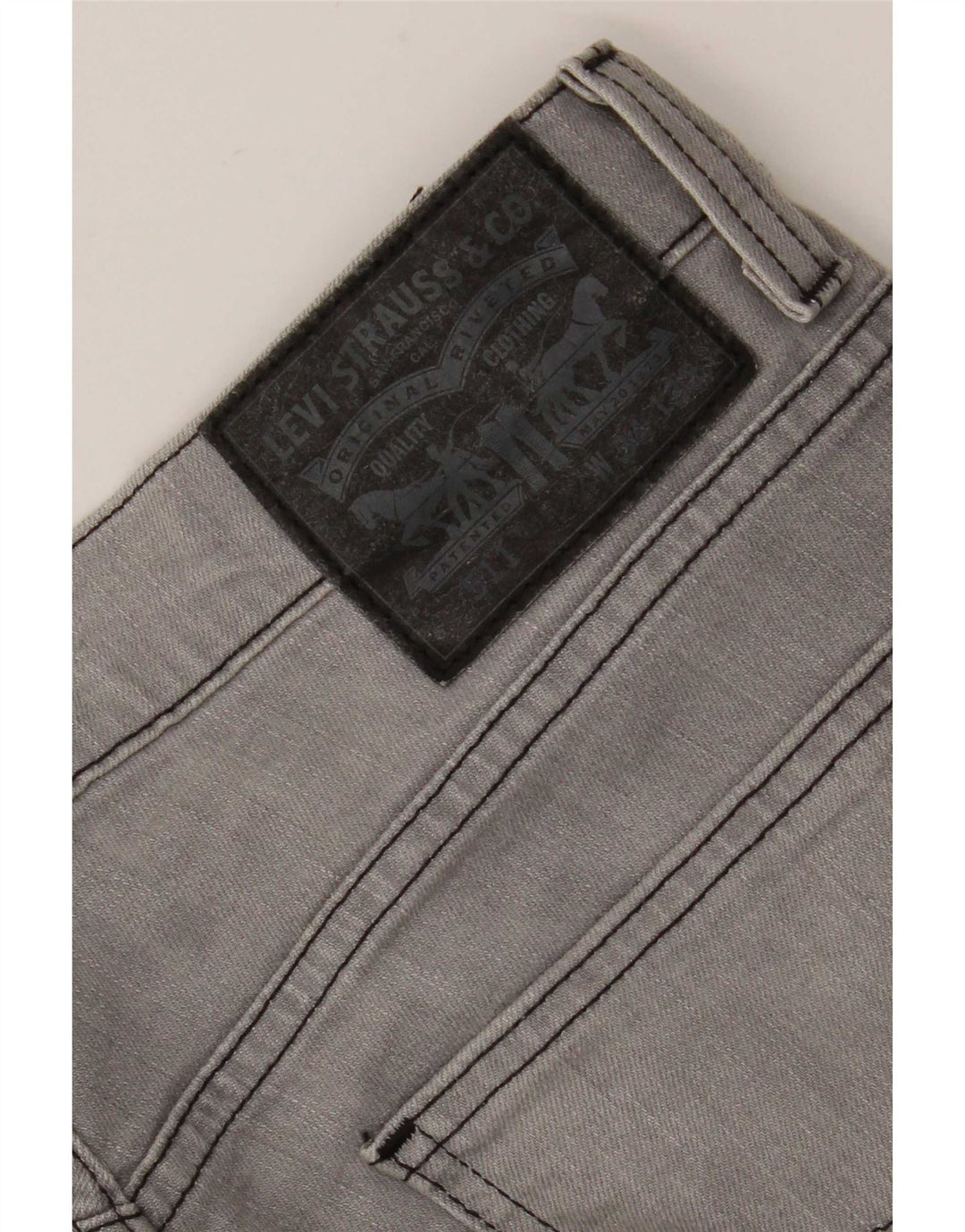 Męskie jeansy Levi's 511 Tapered W34 L32 Szara bawełna