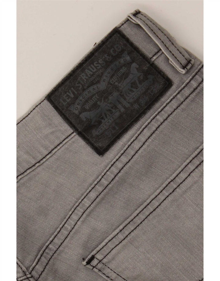 Męskie jeansy Levi's 511 Tapered W34 L32 Szara bawełna