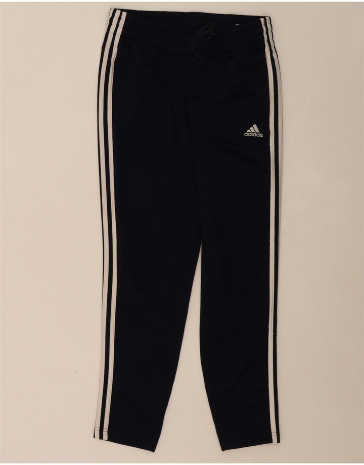 ADIDAS Womens Tracksuit Trousers UK 12/14 Medium Navy Blue Polyester Vintage Adidas and Second-Hand Adidas from Messina Hembry 