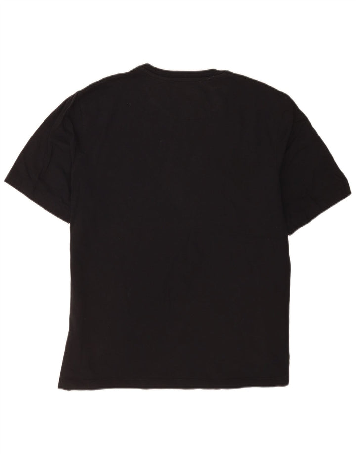 Ted Baker Męski T-shirt o regularnym kroju, średni czarny, bawełniany
