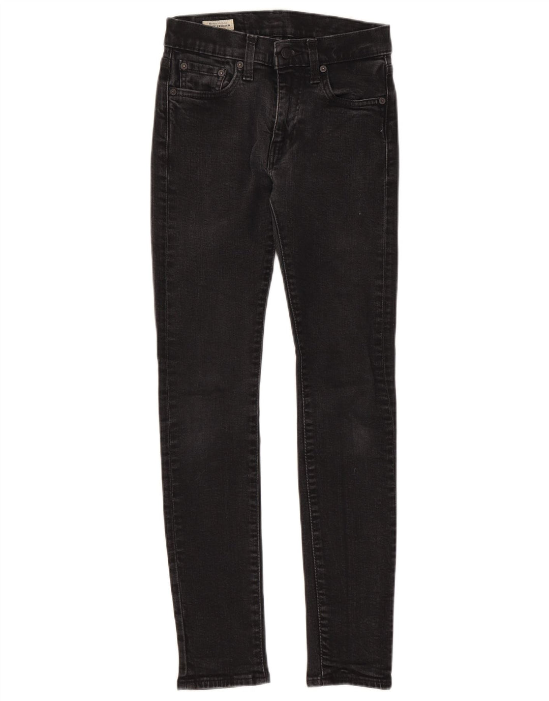 Damskie jeansy skinny Levi's W28 L29 Czarna bawełna