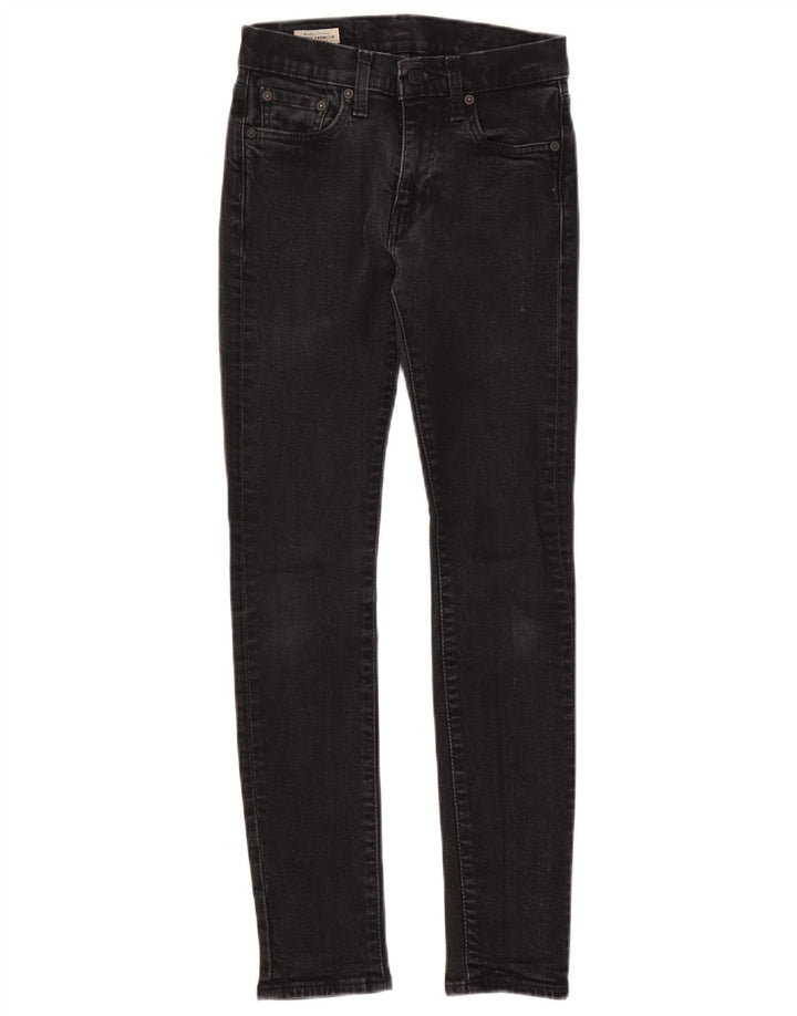 Damskie jeansy skinny Levi's W28 L29 Czarna bawełna