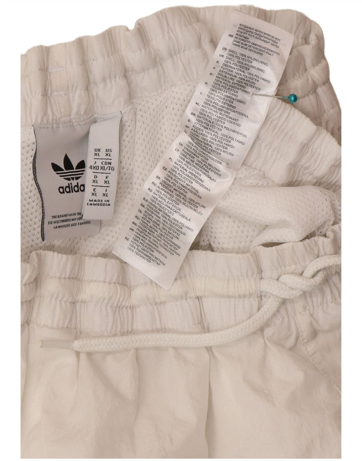 Męskie spodenki kąpielowe Adidas XL, biały poliester