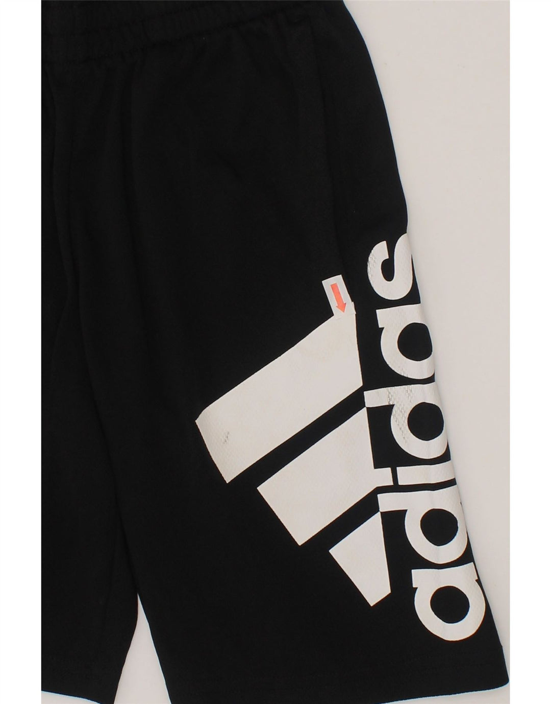 ADIDAS Boys Graphic Sport Shorts 7-8 Years Small Black Polyester Vintage Adidas and Second-Hand Adidas from Messina Hembry 