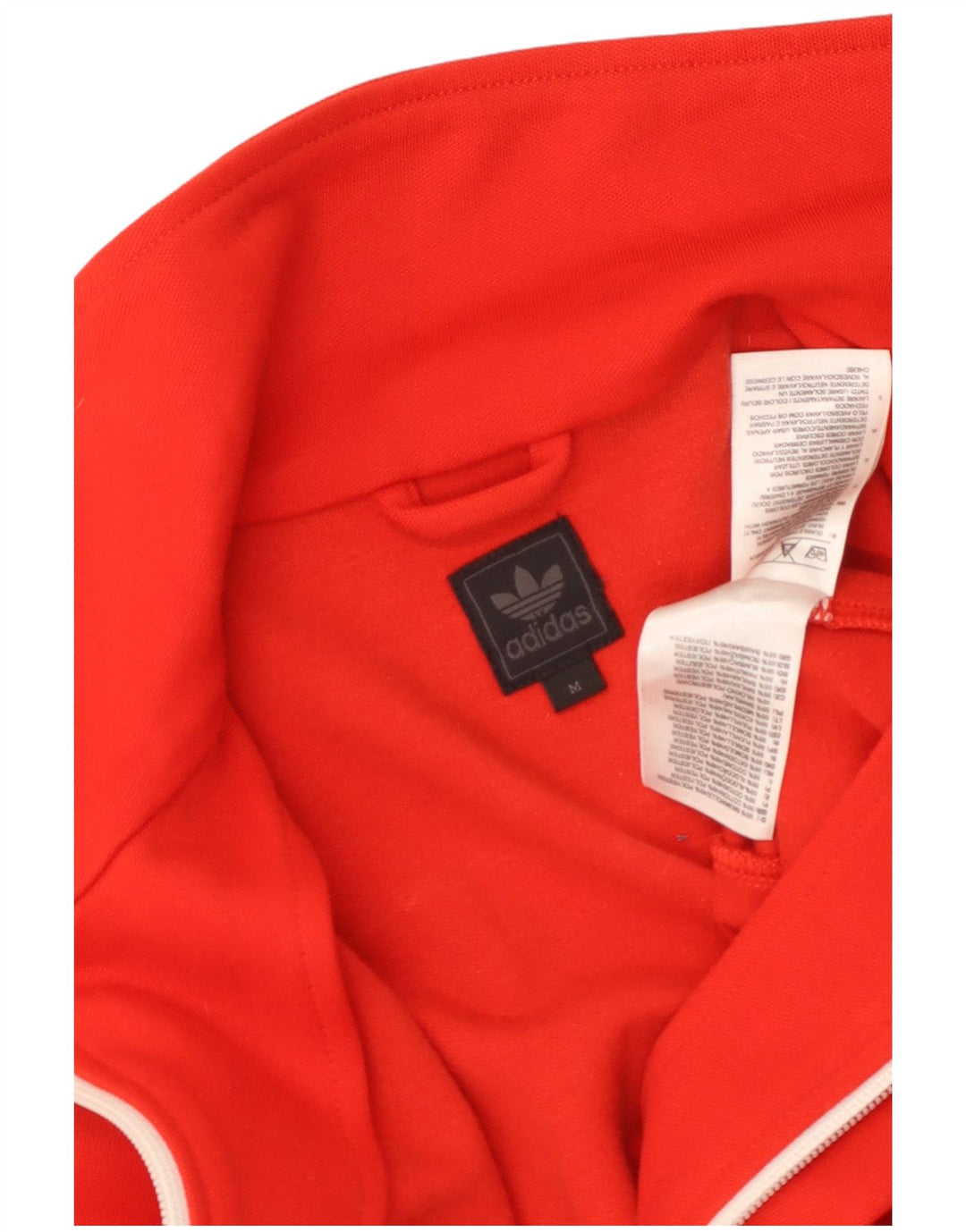 Damska bluza dresowa Adidas UK 12, średnia czerwona bawełna