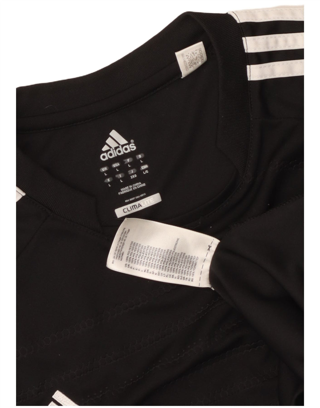 Adidas Męska koszulka Climalite Top, duża, czarna, z poliestru