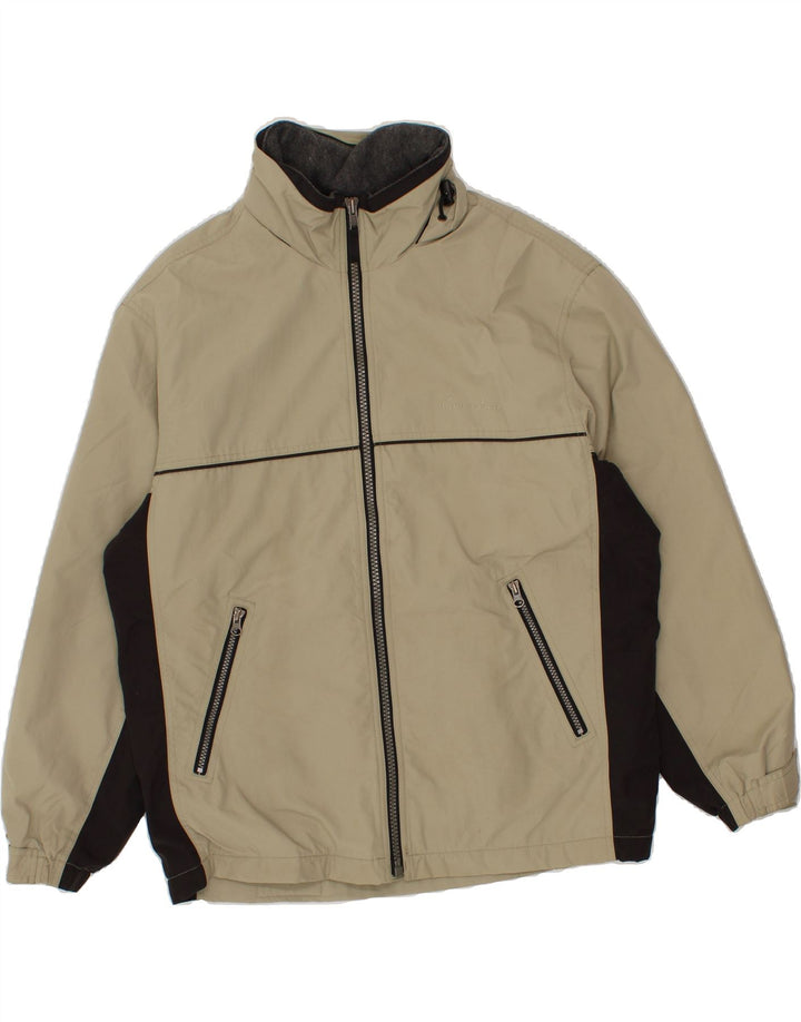 Męska kurtka bomberka oversize EDDIE BAUER UK 36 w małych blokach kolorów khaki