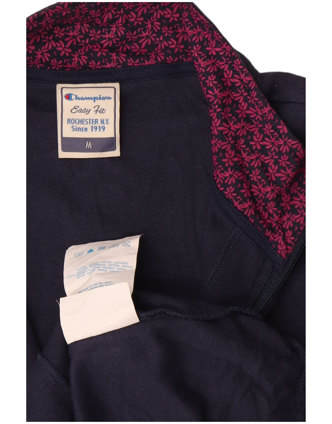 Damska kurtka dresowa Champion Easy Fit UK 14, średnia, granatowa, bawełniana