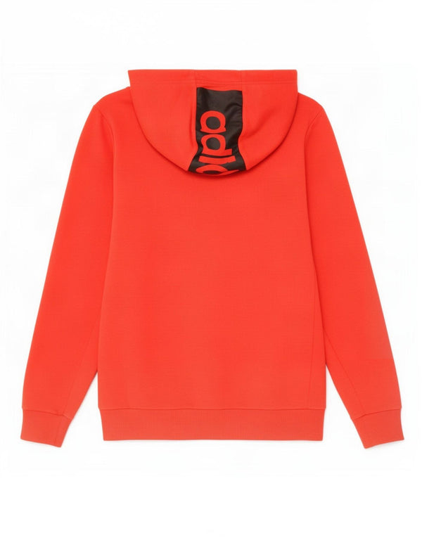 Adidas Męski sweter z kapturem Climalite Graphic Zip, mały, czerwony, z blokami kolorów