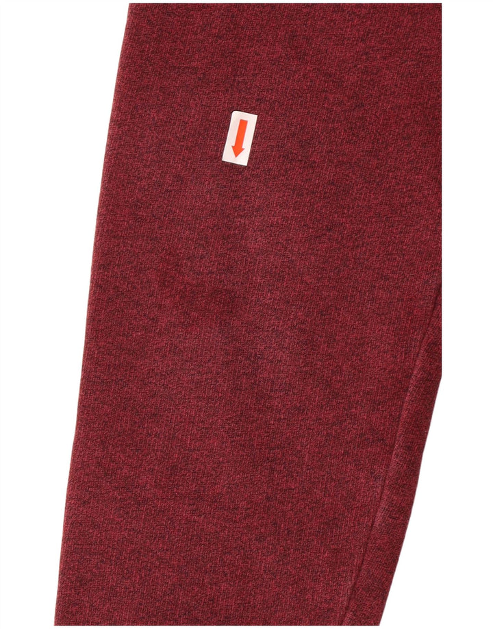 JACK WILLS Męski sweter z kapturem i grafiką, mały, bordowy, z bawełny w plamki