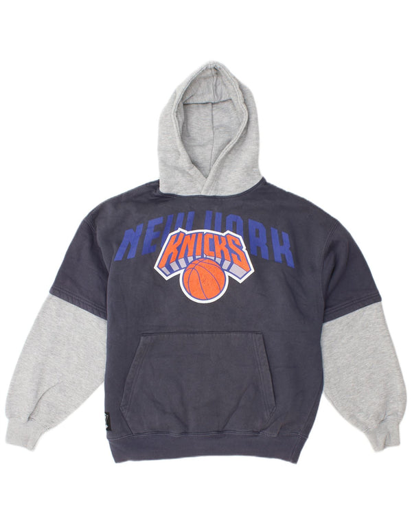 Chłopięcy sweter z kapturem Zara New York Knicks 13-14 lat, granatowy, z blokami kolorów