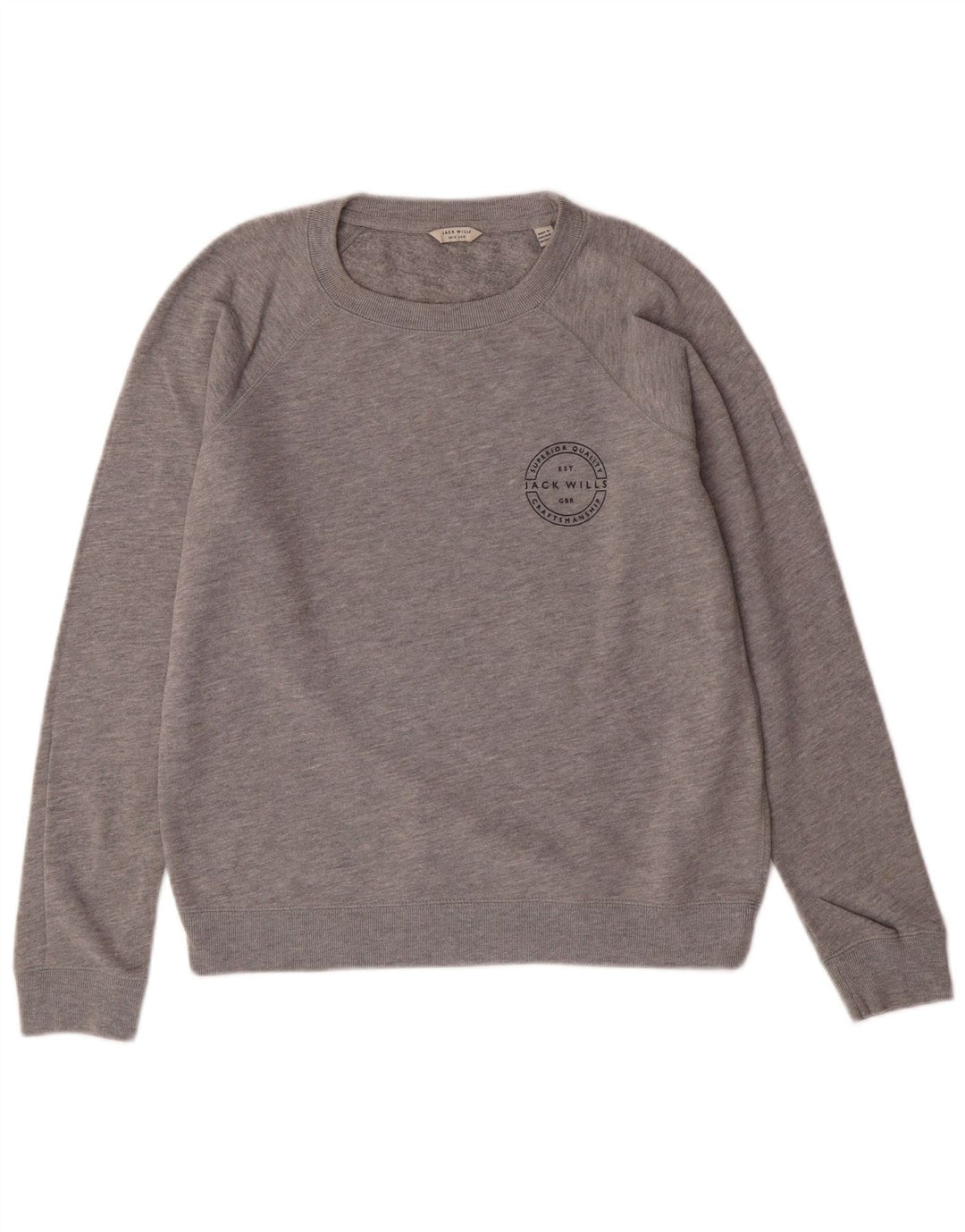 Damski sweter JACK WILLS UK 12, średnioszary, bawełniany