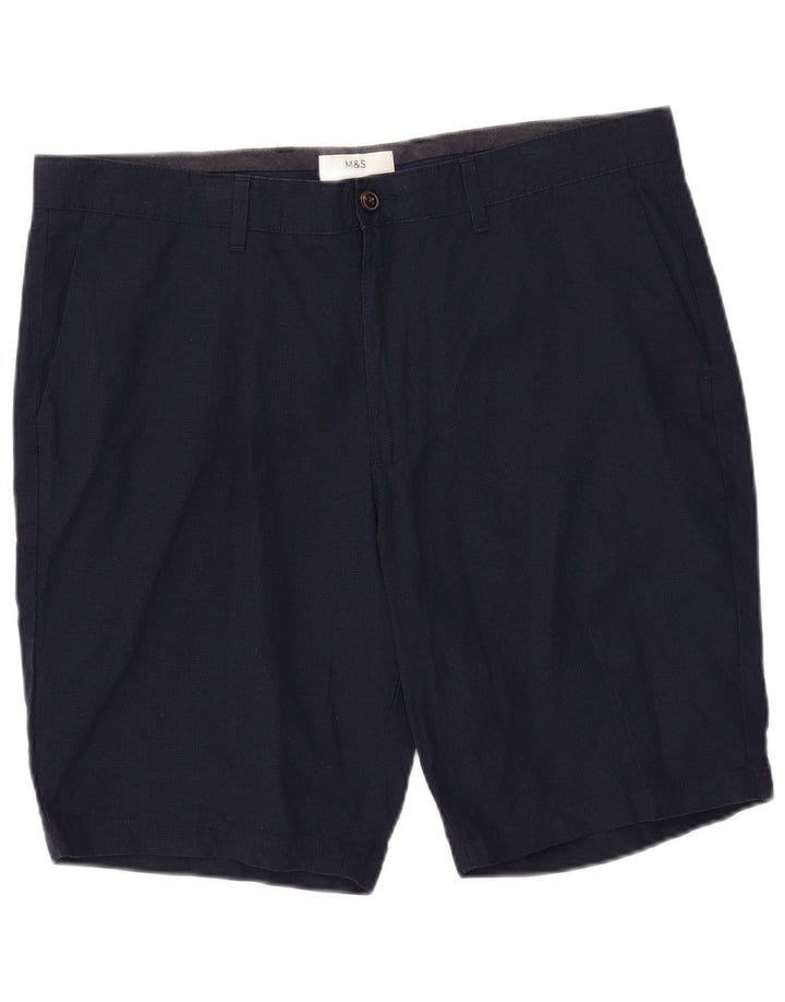 Męskie spodenki Chino Marks & Spencer W38 XL, granatowe, bawełniane