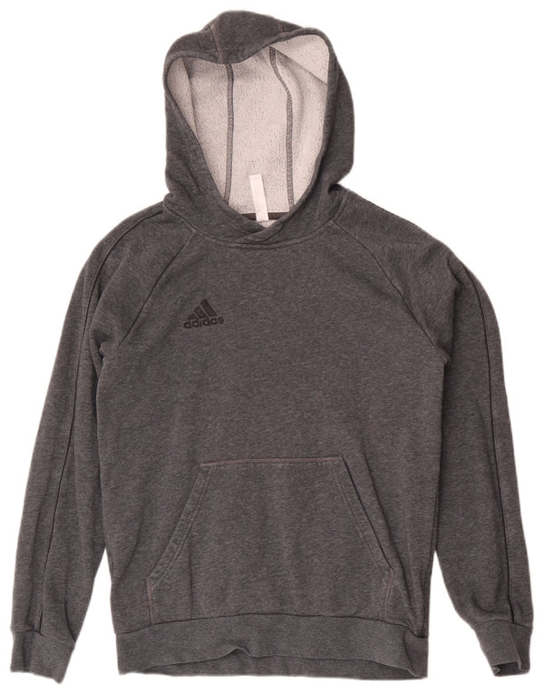 Chłopięca bluza z kapturem Adidas 13-14 lat, szara bawełna