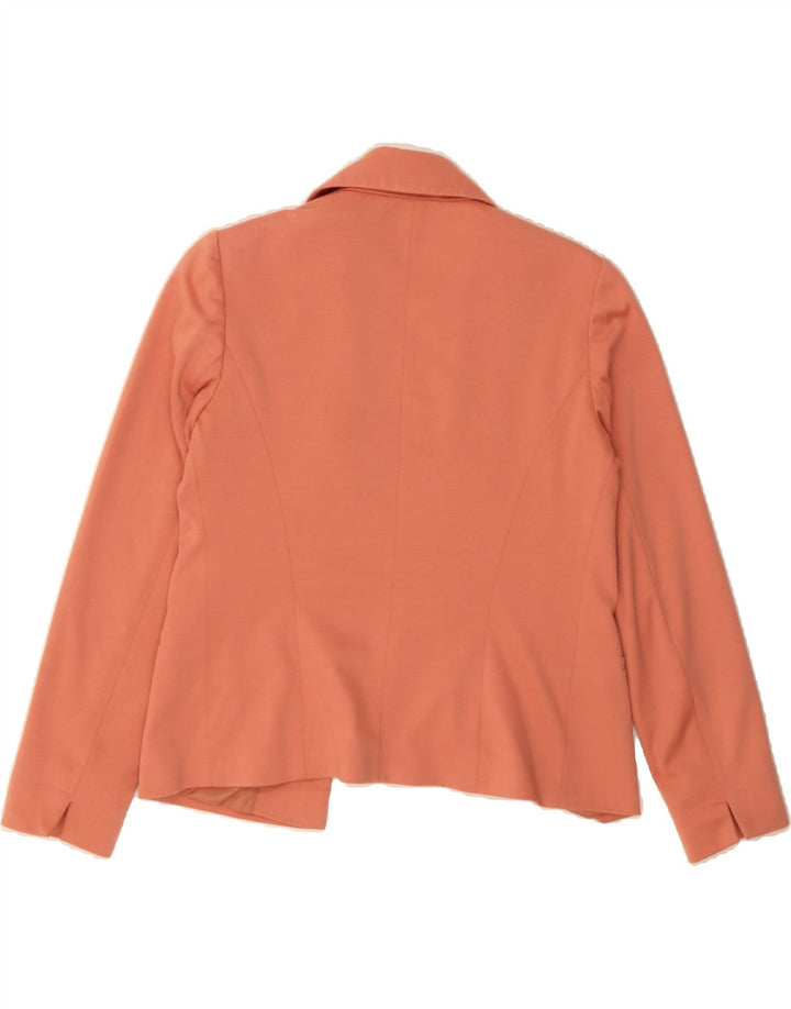 MISS SELFRIDGE Womens Open Blazer Jacket UK 8 Small  Orange Polyester Vintage Miss Selfridge and Second-Hand Miss Selfridge from Messina Hembry 