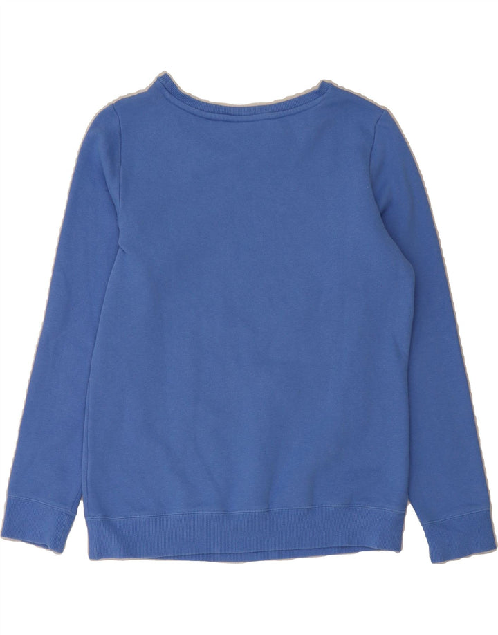 PUMA Womens Graphic Sweatshirt Jumper UK 14 Medium  Blue Cotton Vintage Puma and Second-Hand Puma from Messina Hembry 
