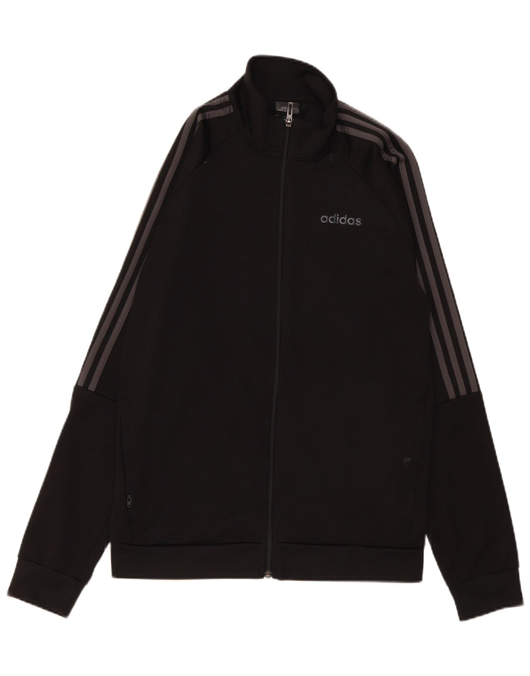 Adidas Męska kurtka dresowa Climalite UK 40/42 Średni czarny poliester