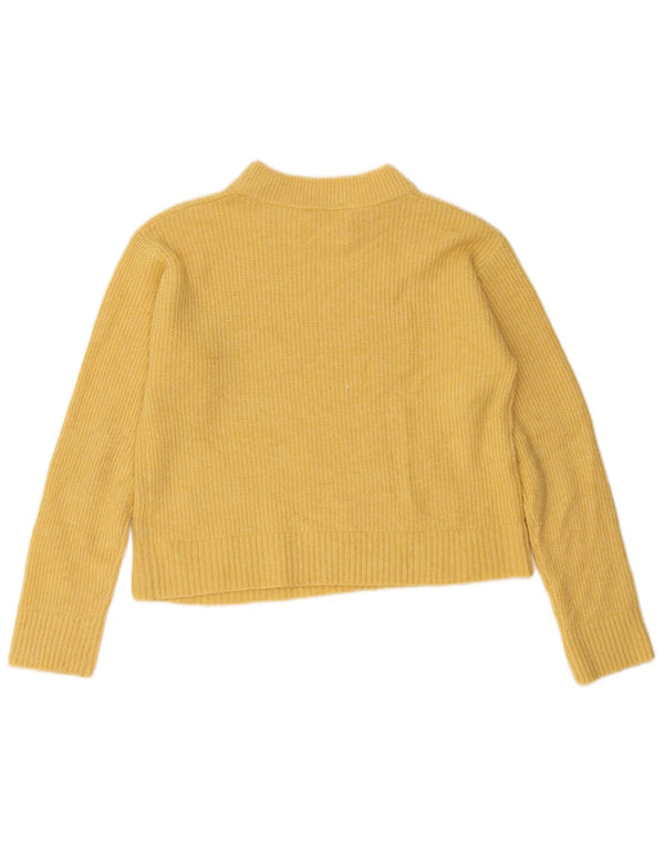 Zara Dziewczęcy sweter z golfem, 13-14 lat, żółty poliester