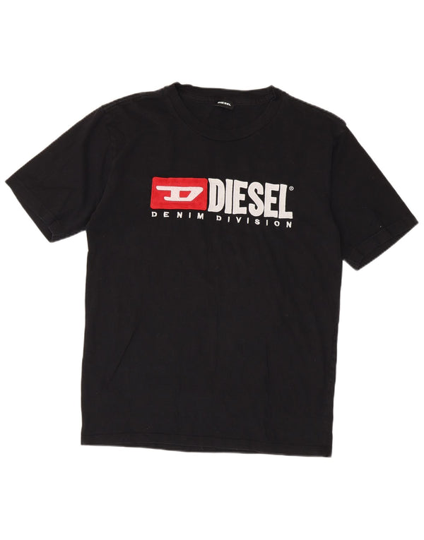 Damska koszulka z grafiką Diesel Top UK 18 XL, czarna