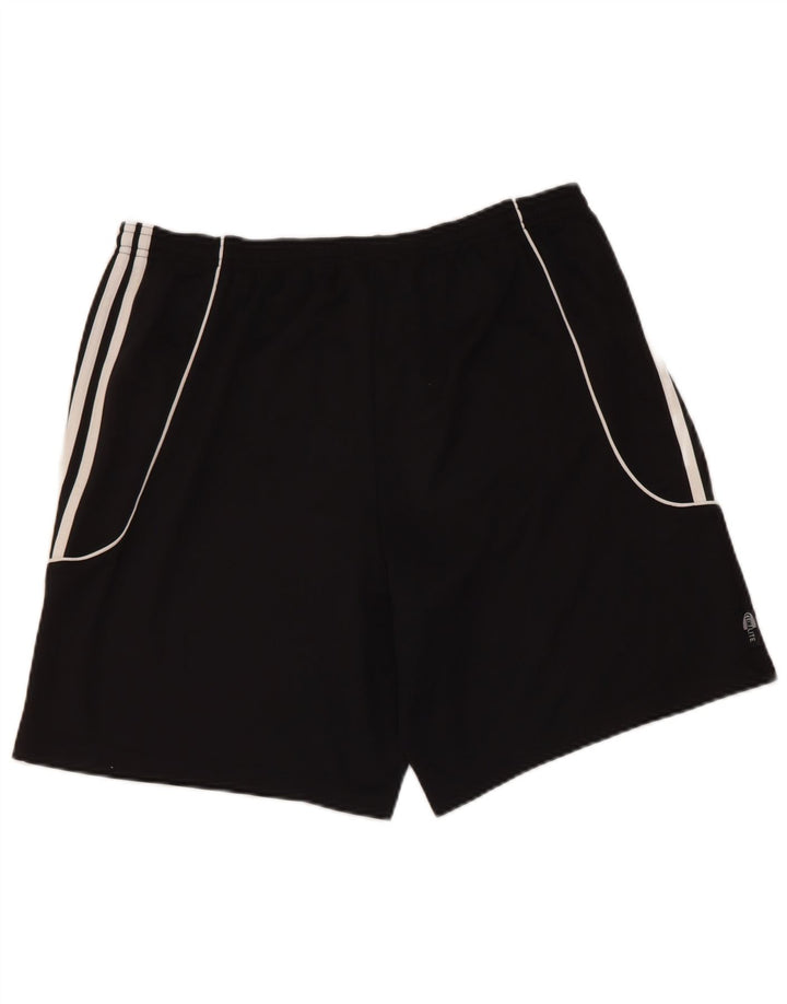 Męskie spodenki sportowe Adidas Climalite, duże, czarne, poliestrowe