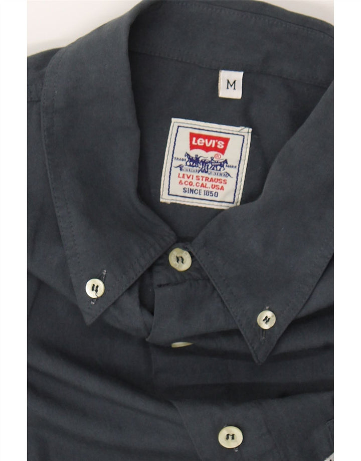 LEVI'S Mens Shirt Medium Navy Blue Cotton Vintage Levi's and Second-Hand Levi's from Messina Hembry 