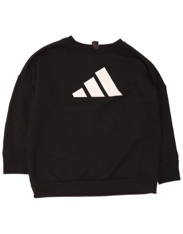 Damska bluza Adidas Graphic Oversized Sweter UK 12/14 Medium Black