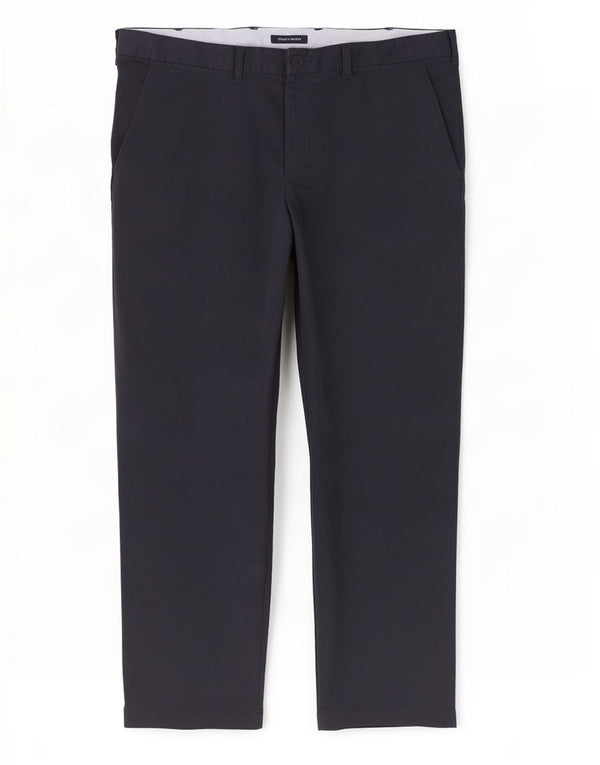Męskie proste spodnie chino Tommy Hilfiger W42 L32 Granatowa bawełna