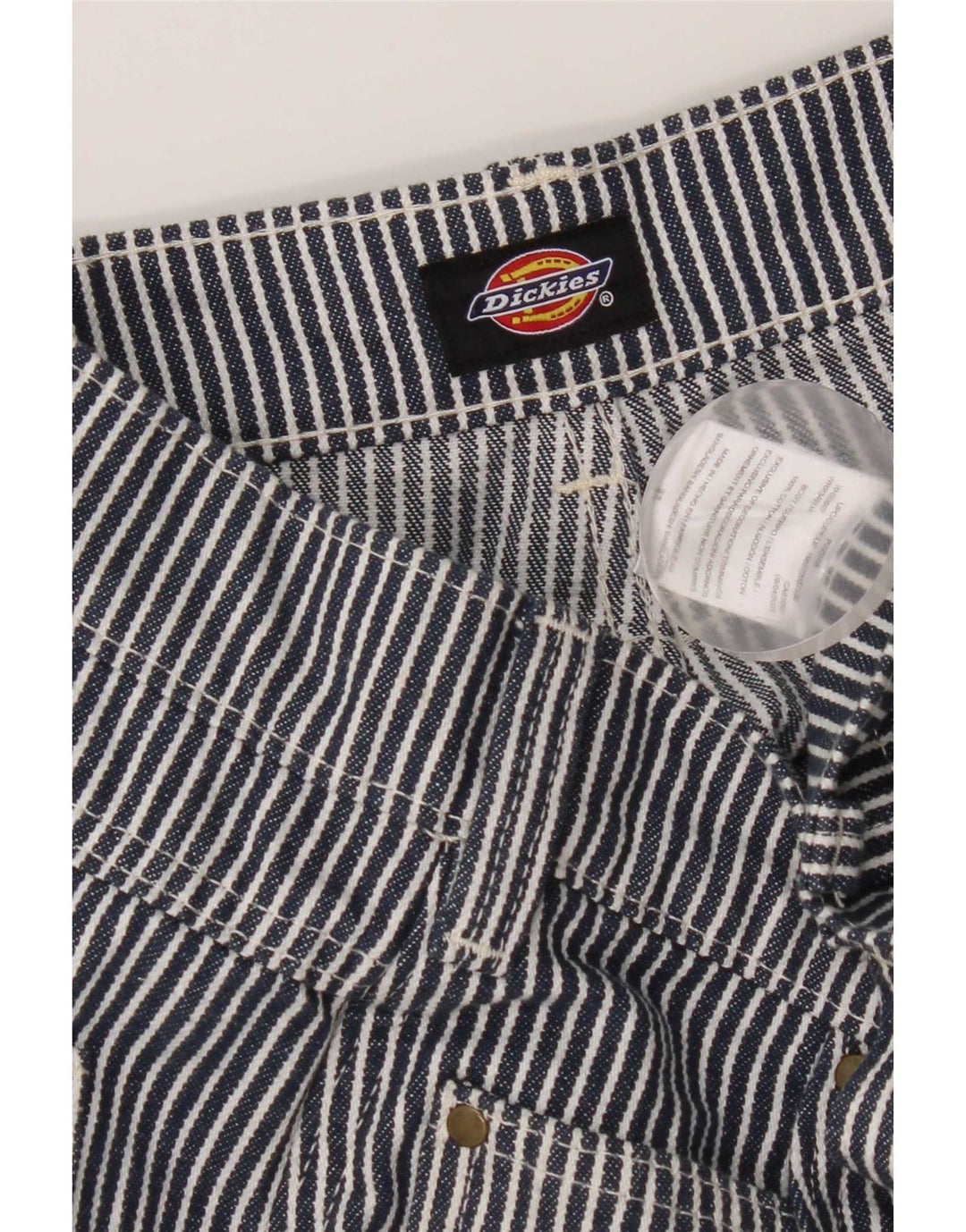 Męskie spodenki cargo Dickies W34, duże, bawełniane w granatowe paski