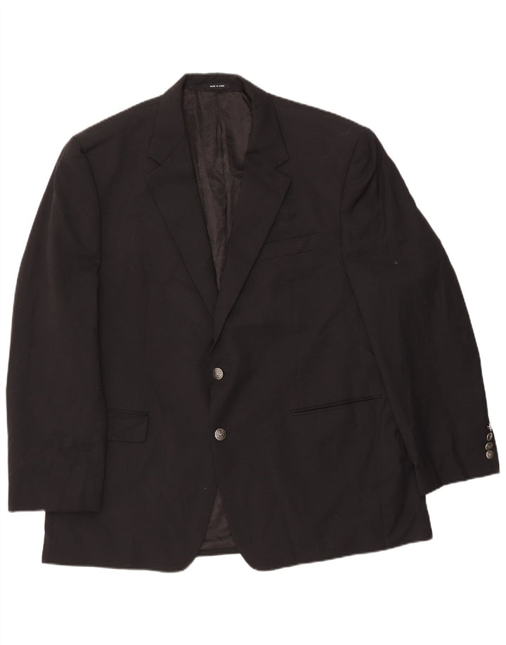 Ralph Lauren Męska marynarka zapinana na 2 guziki UK 46 2XL Czarna wełna