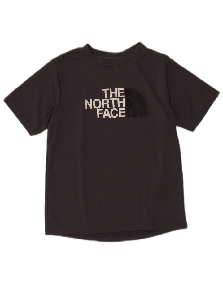 Chłopięcy T-shirt z grafiką The North Face 9-10 lat, średnioszary, poliester