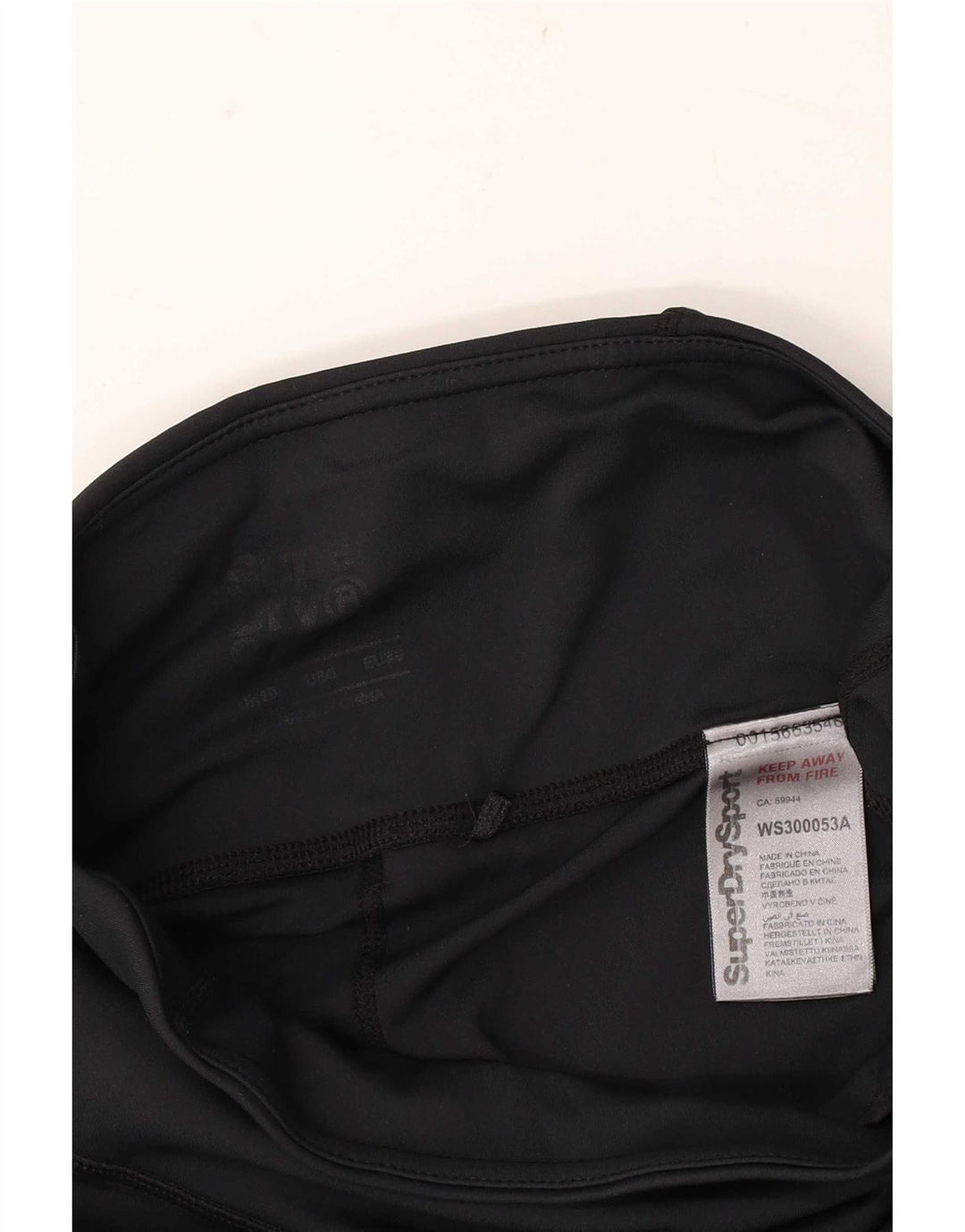Damskie legginsy Superdry Graphic UK 10, małe, czarne, poliestrowe
