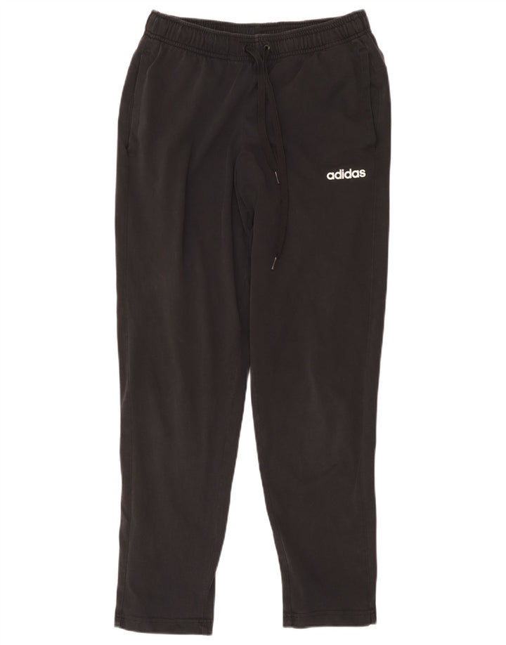 Męskie spodnie dresowe Adidas, średnie czarne, bawełniane