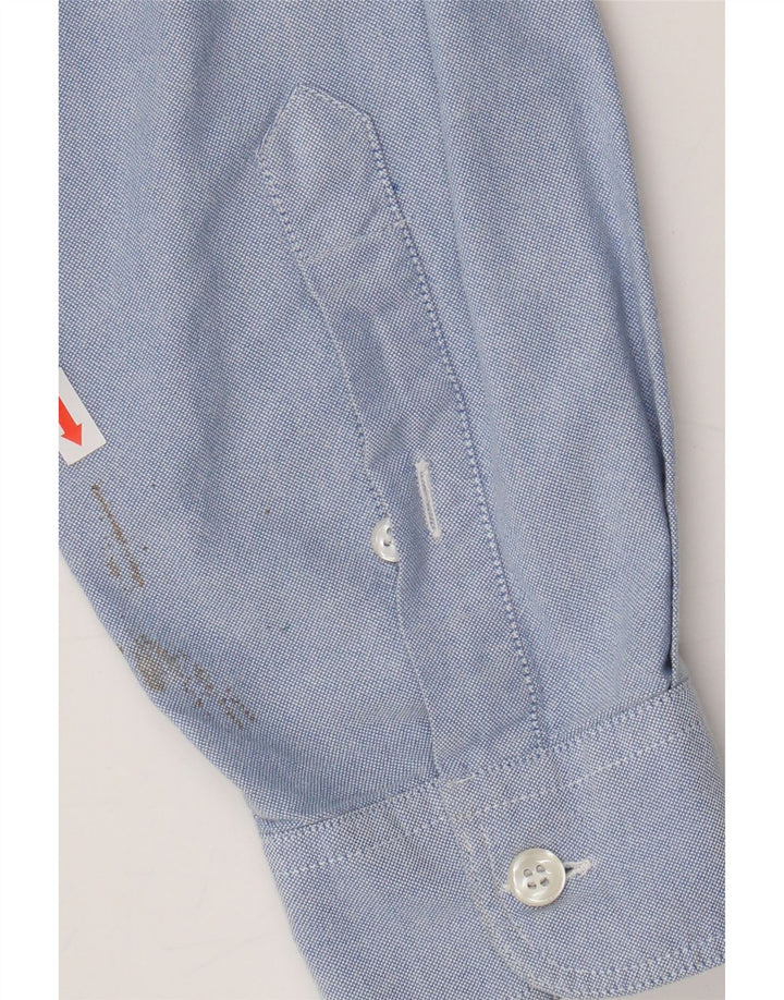 ARMANI JEANS Mens Shirt XL Blue Cotton Vintage Armani Jeans and Second-Hand Armani Jeans from Messina Hembry 
