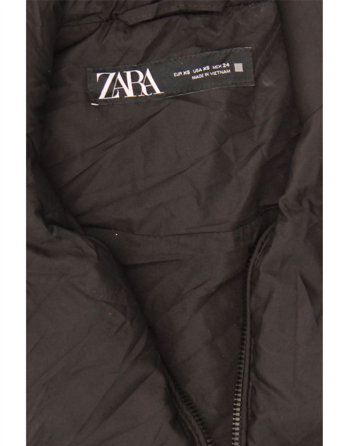 Damska wyściełana kamizelka oversize ZARA Crop UK 6 XS, czarna, poliester