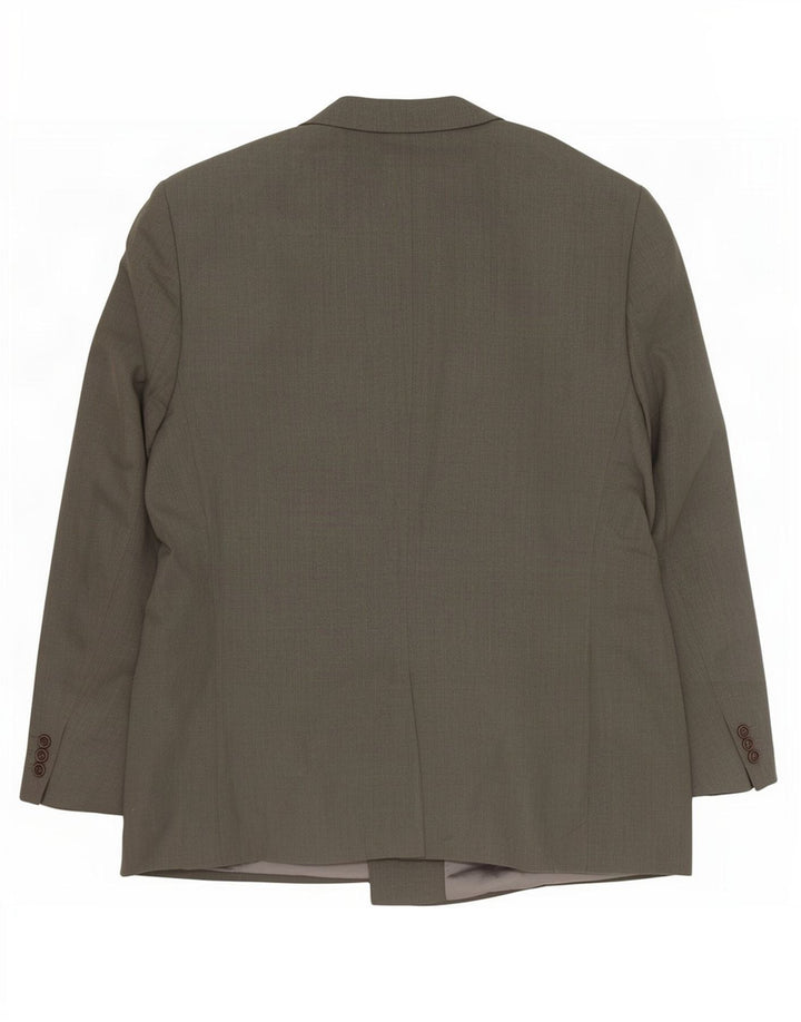 Męska marynarka dwurzędowa Hugo Boss EU 54 2XL Szara wełna