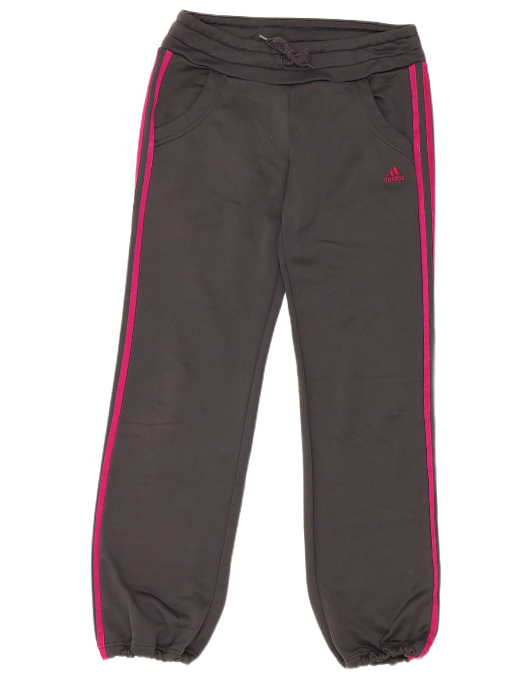 Damskie spodnie dresowe Adidas Joggers UK 12 Średni szary poliester