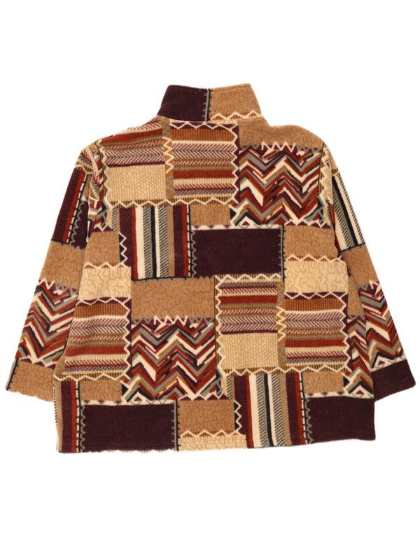 Męska kurtka polarowa Vintage EU 56 3XL Wielokolorowy patchworkowy poliester