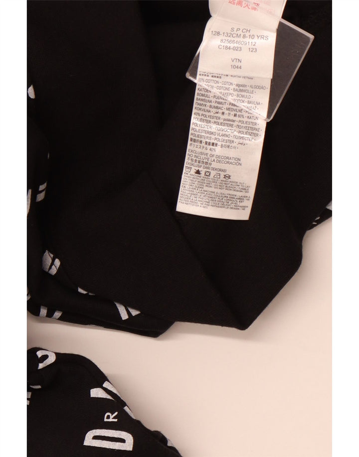 Chłopięcy sweter z kapturem JORDAN z grafiką, 8-9 lat, mały, czarny, bawełniany