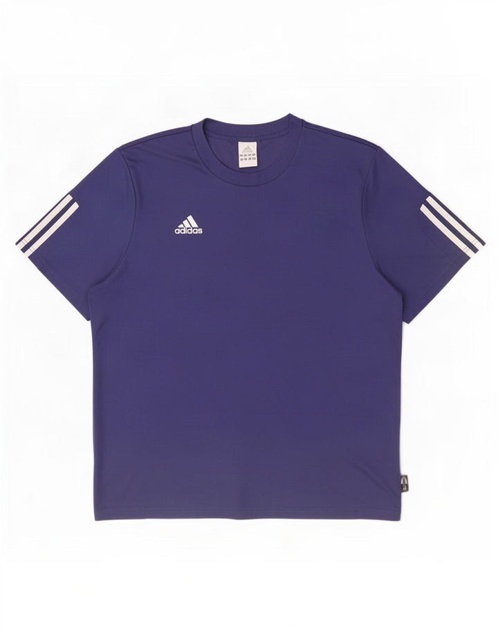 Adidas Męska koszulka Climalite Top, duża, granatowa, z poliestru