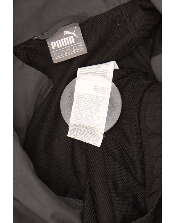 PUMA Mens Tracksuit Top Jacket Large Black Colourblock Polyester Vintage Puma and Second-Hand Puma from Messina Hembry 