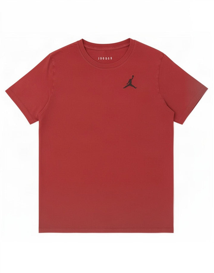 T-shirt męski Jordan, duży, bordowy, bawełniany