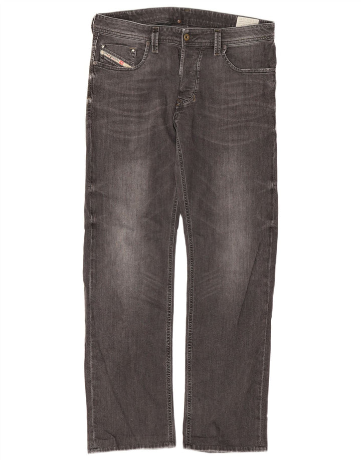 Diesel Męskie Larkee Regular Straight Jeans W34 L32 Szara bawełna