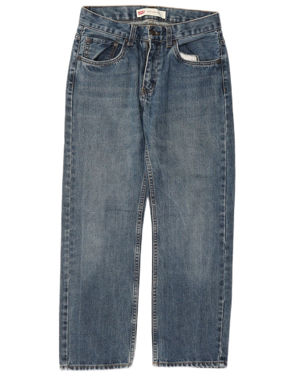 Levi's Chłopięce 505 Proste Dżinsy 15-16 Lat W28 L28 Niebieskie Bawełniane