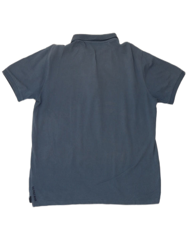 US Polo Assn. Męska koszulka polo XL, niebieska, bawełniana