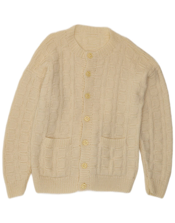 Sweter męski w stylu vintage, duży, beżowy