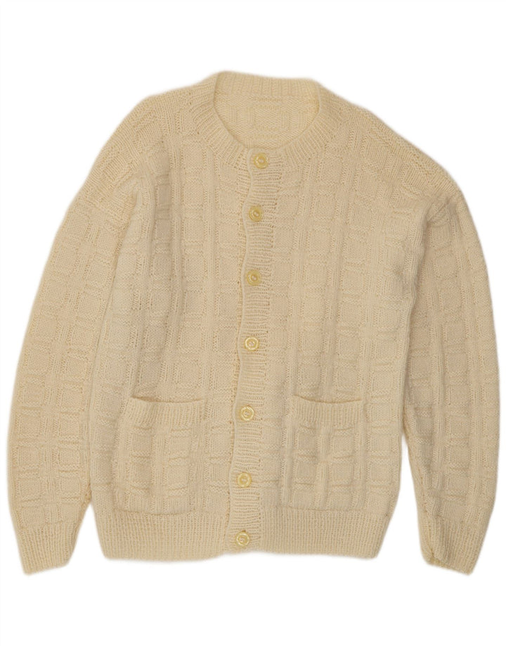 Sweter męski w stylu vintage, duży, beżowy