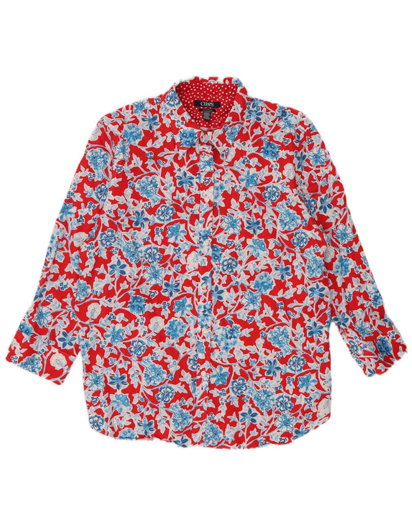 Koszula damska Chaps UK 18 XL, czerwona, bawełniana w kwiaty