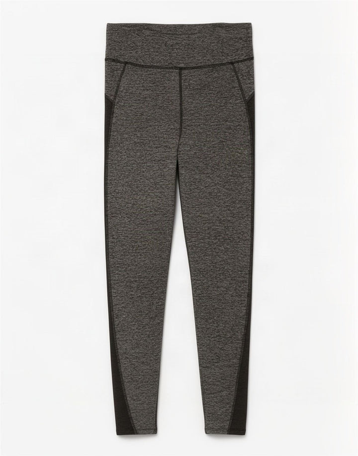 Legginsy damskie Marks & Spencer UK 8, małe, szare, z poliestru w blokach kolorów